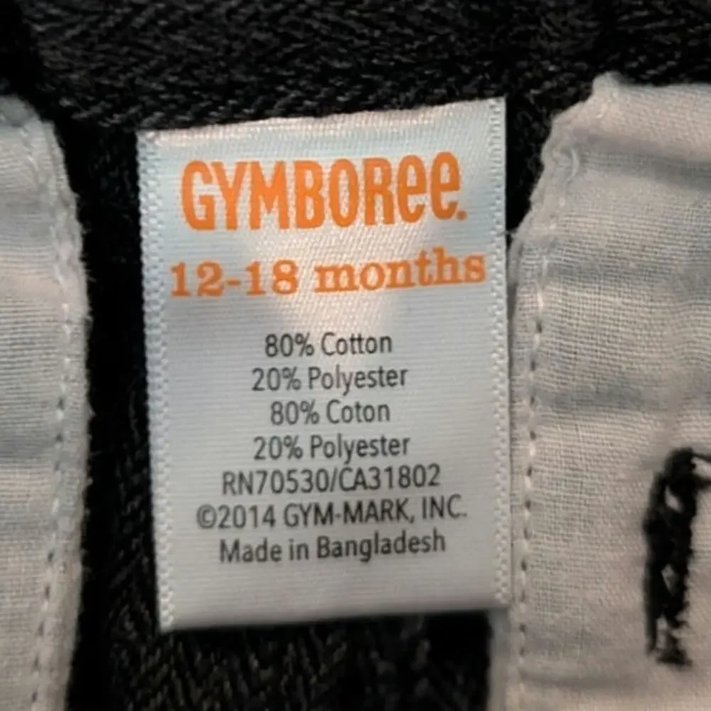 Gymboree boys dark gray pants. Herringbone detail. 12-18 months